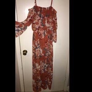 Off the shoulder maxi dress